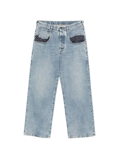 Maison Margiela paisley-print insert jeans