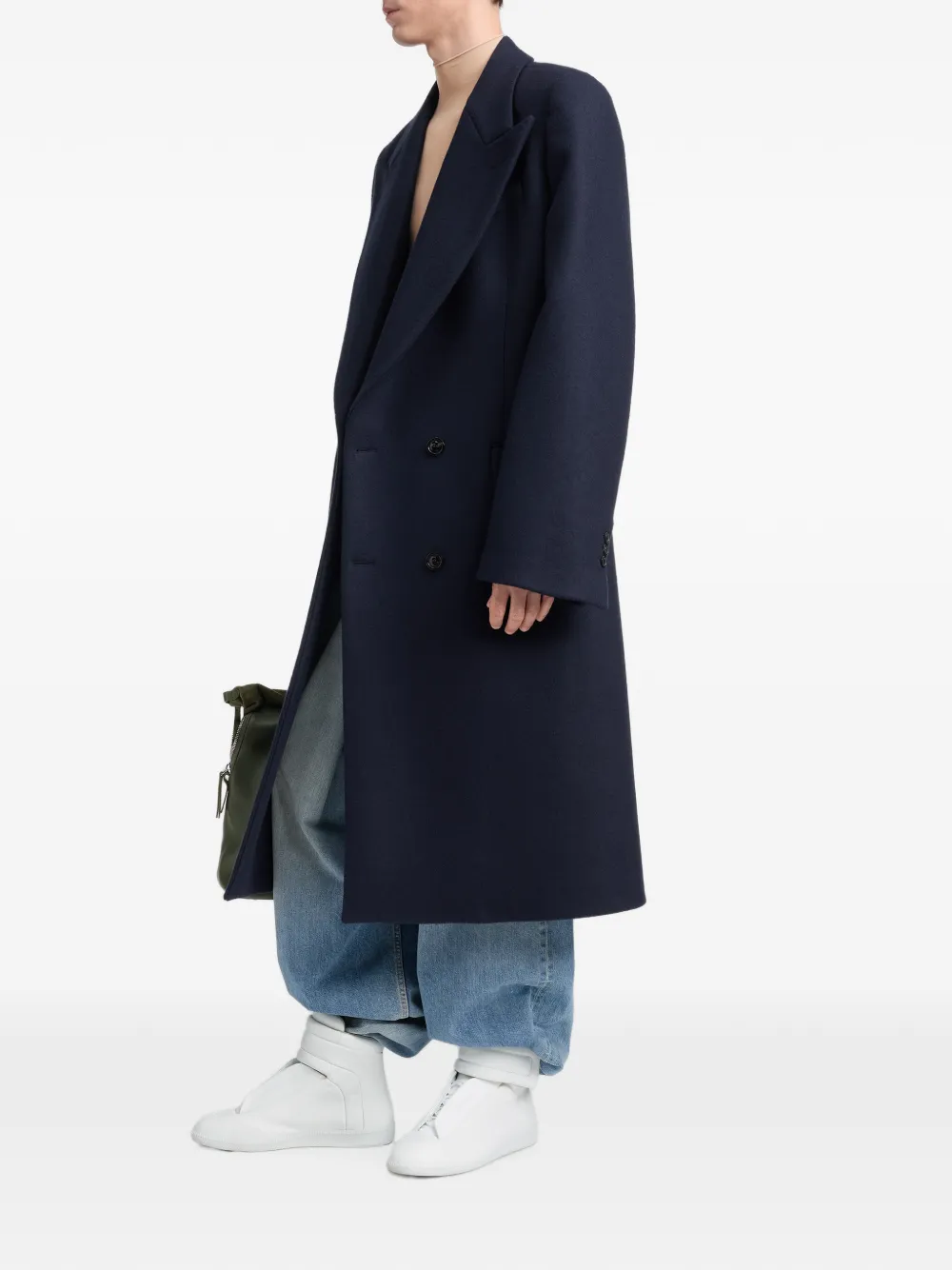 Maison Margiela Jas met dubbele rij knopen Blauw