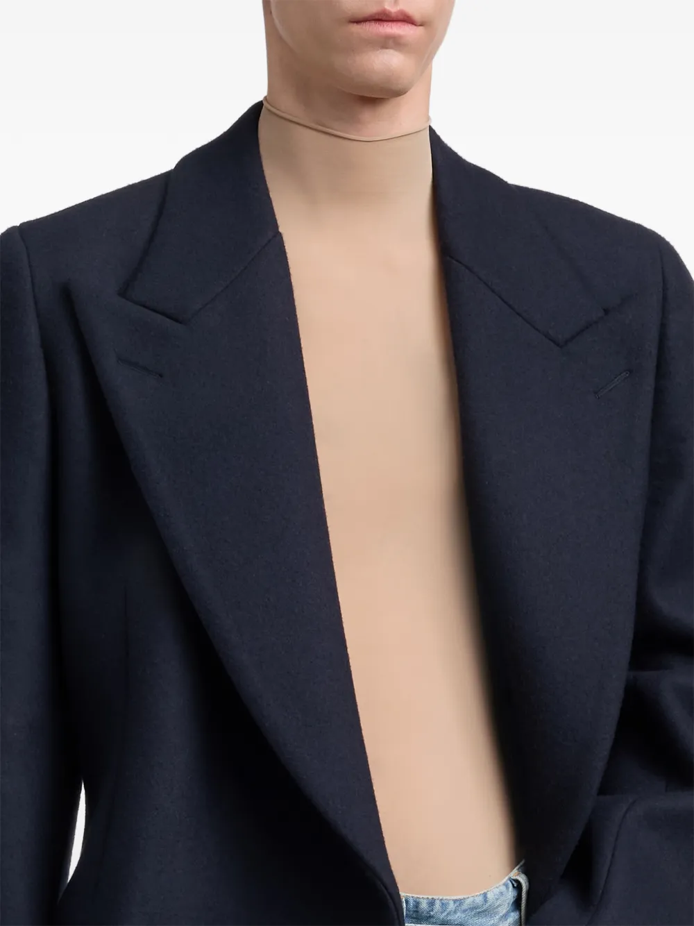 Maison Margiela Jas met dubbele rij knopen Blauw