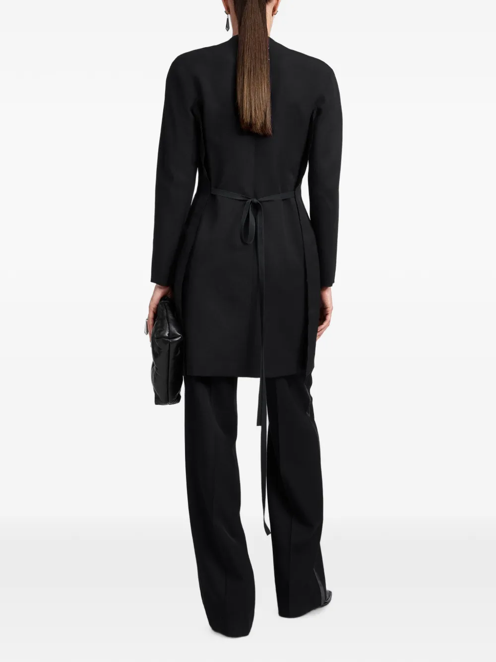 Maison Margiela Kraagloze mini-jurk Zwart