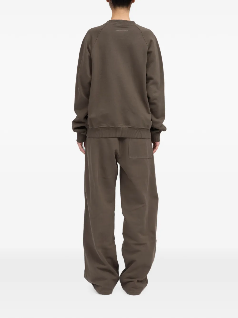 MM6 Maison Margiela Sweater met logoprint Bruin