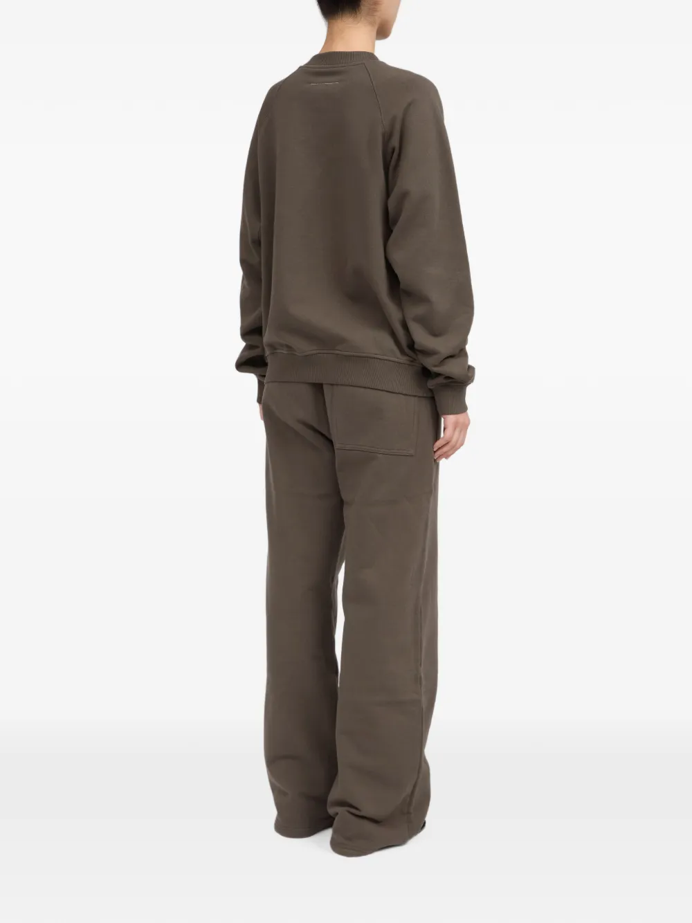 MM6 Maison Margiela Sweater met logoprint Bruin