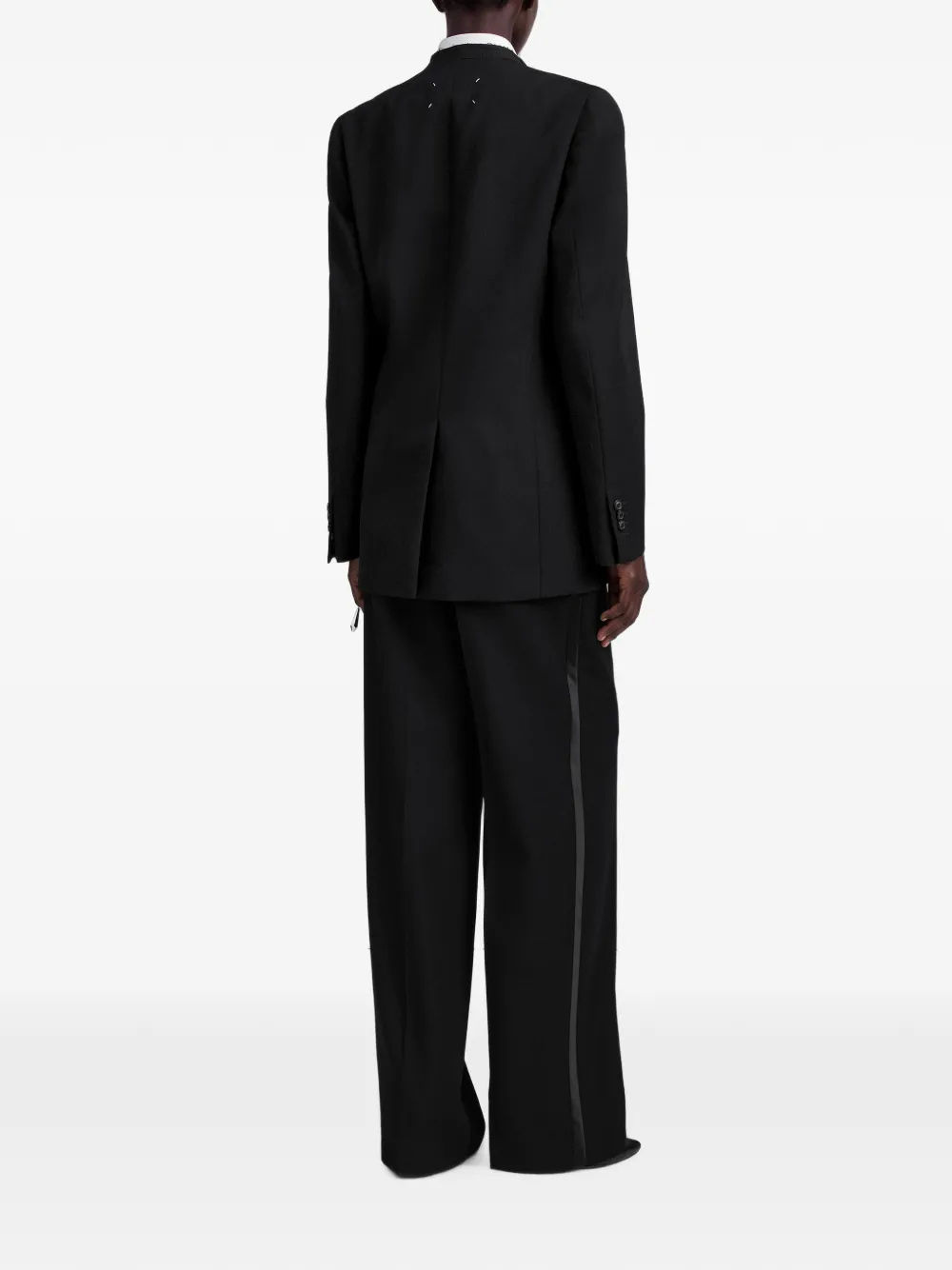 Maison Margiela Grain de Poudre smoking blazer Zwart