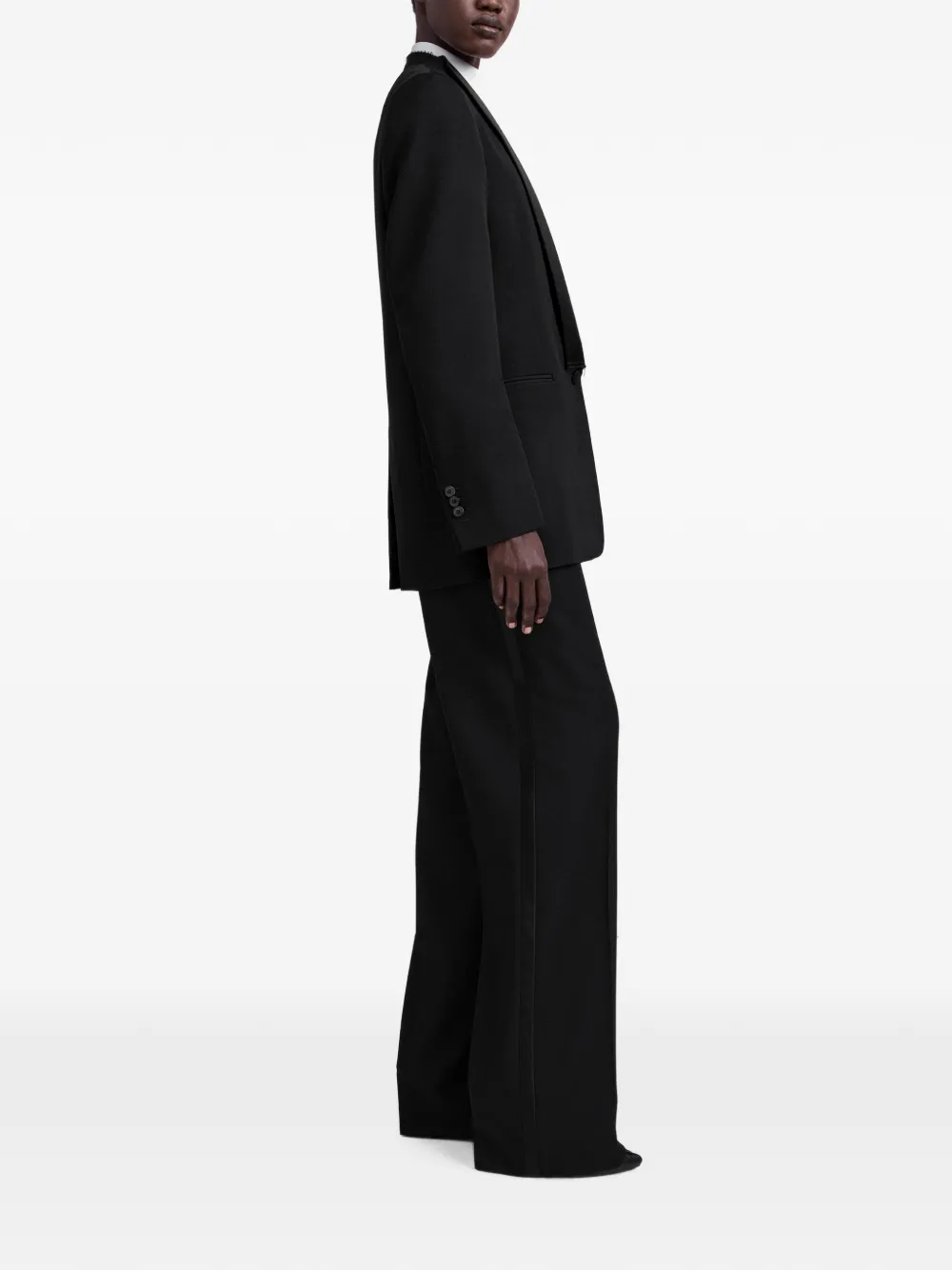 Maison Margiela Grain de Poudre smoking blazer Zwart