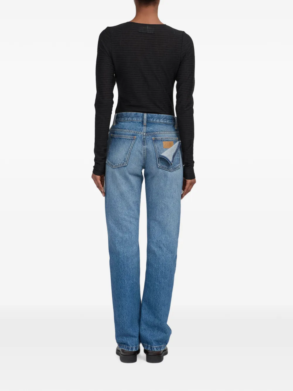 MM6 Maison Margiela Denim jeans met dubbele achterzak Blauw