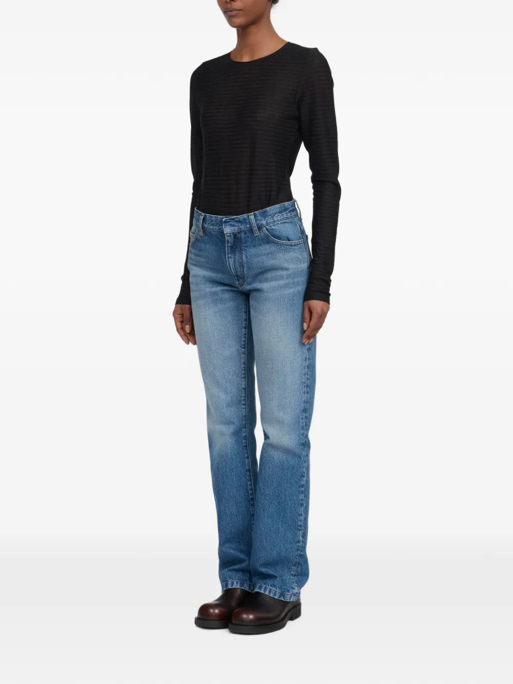 MM6 Maison Margiela Denim jeans met dubbele achterzak Blauw