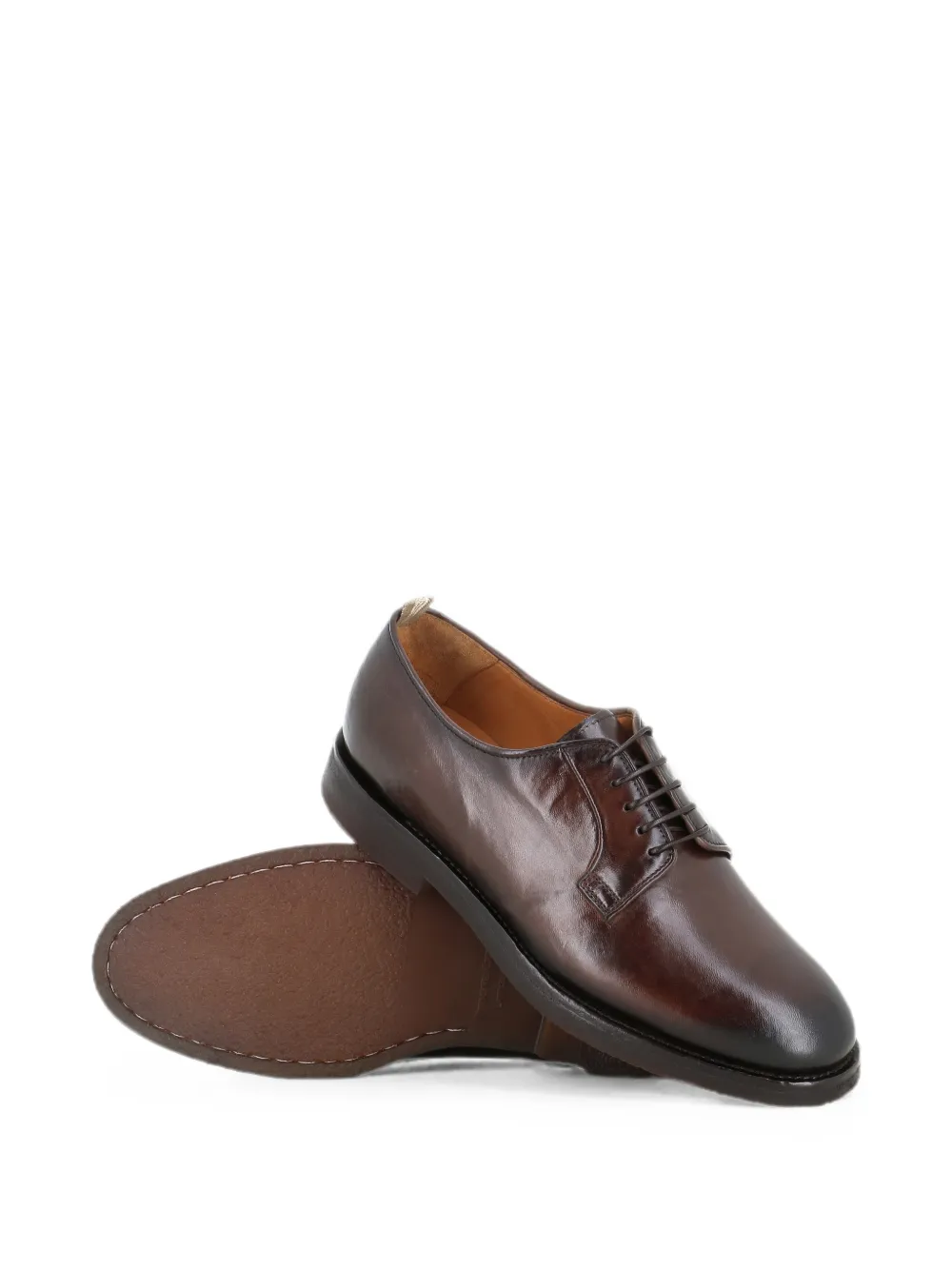 Officine Creative Bariton Flexi 001 lace-up leather derby shoes Bruin