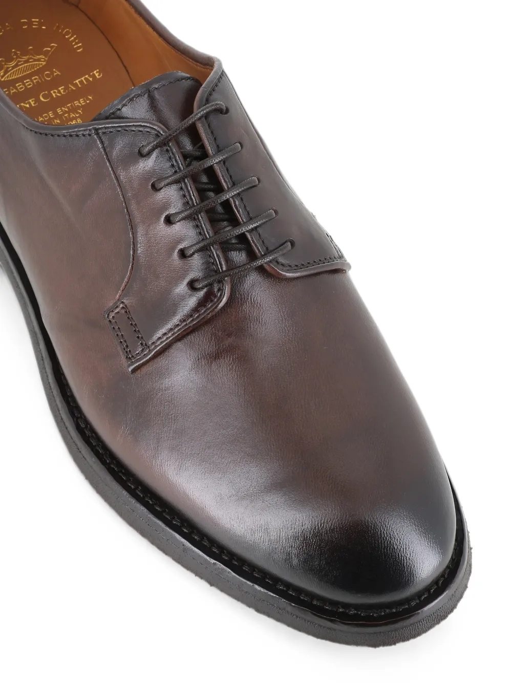 Officine Creative Bariton Flexi 001 lace-up leather derby shoes Bruin