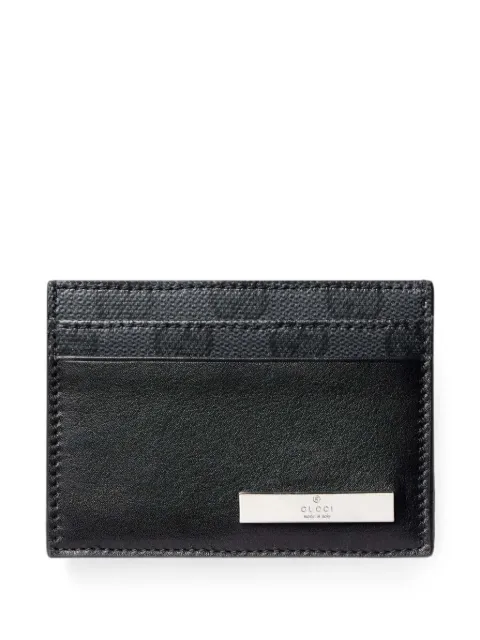 Gucci card case with metal tag