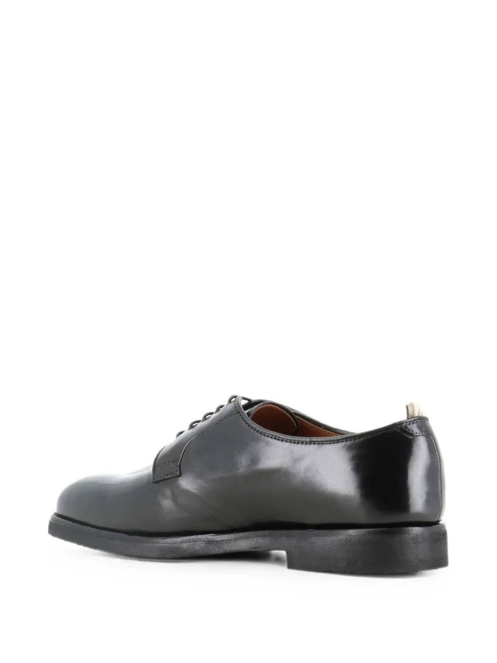 Officine Creative Bariton Flexi 001 polished-finish lace-up derby shoes Zwart