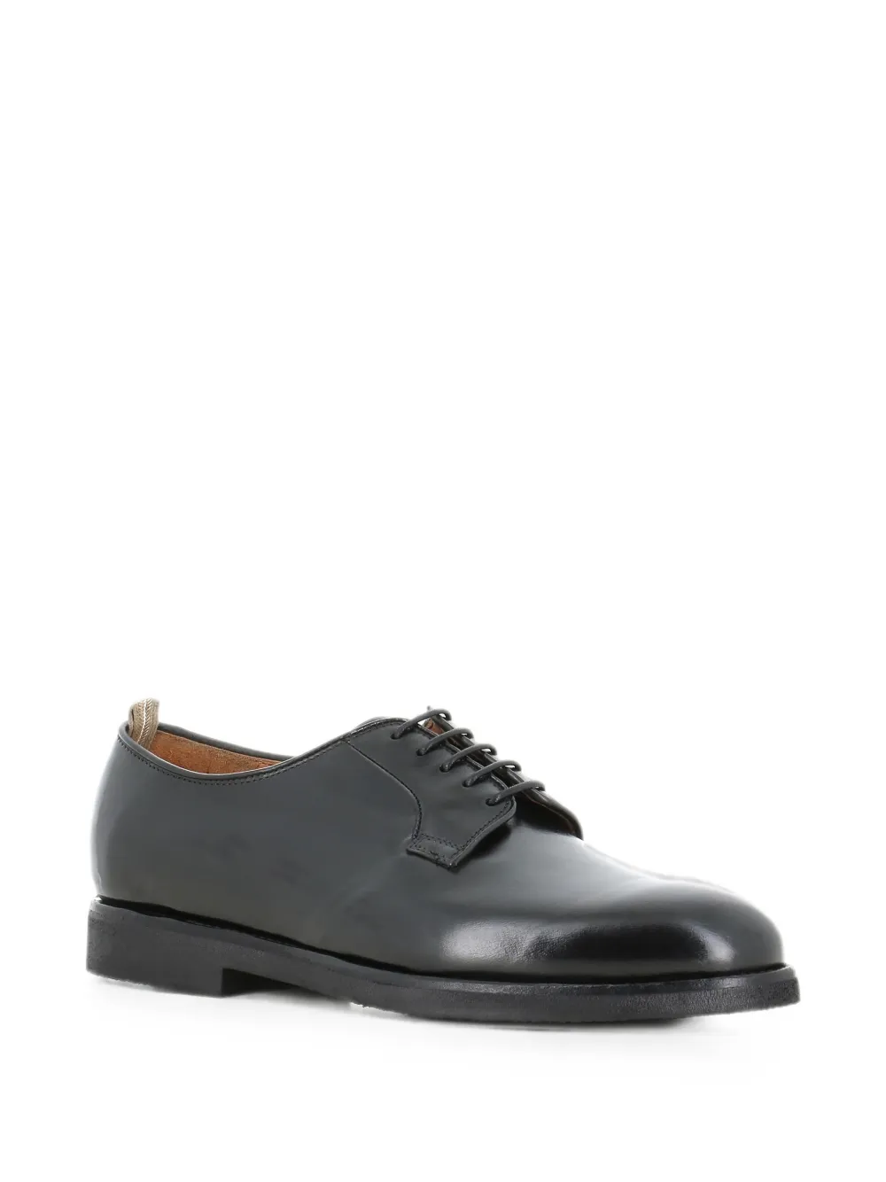 Officine Creative Bariton Flexi 001 polished-finish lace-up derby shoes Zwart