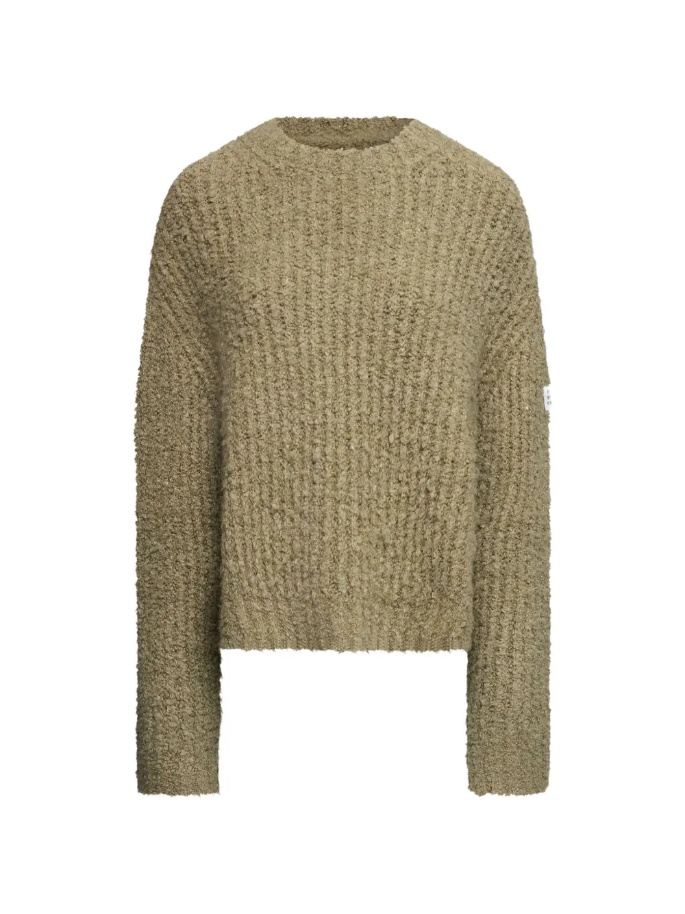 MM6 Maison Margiela long-sleeve bouclé-knit sweater - Toni neutri