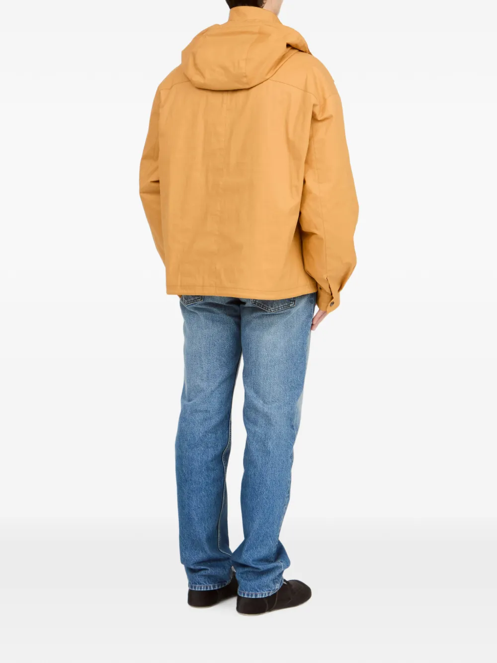 MM6 Maison Margiela Jack van gecoat katoen met capuchon Geel