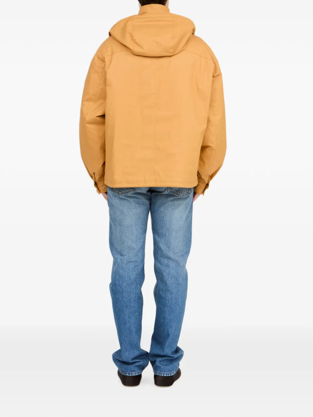 MM6 Maison Margiela Jack van gecoat katoen met capuchon Geel