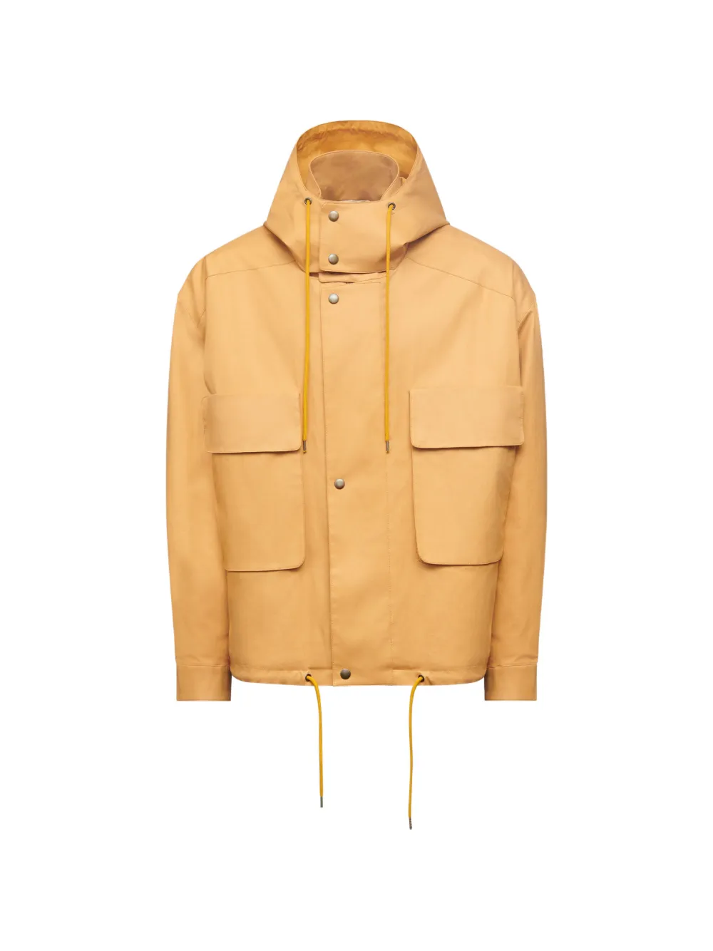 MM6 Maison Margiela coated-cotton hooded jacket - Giallo