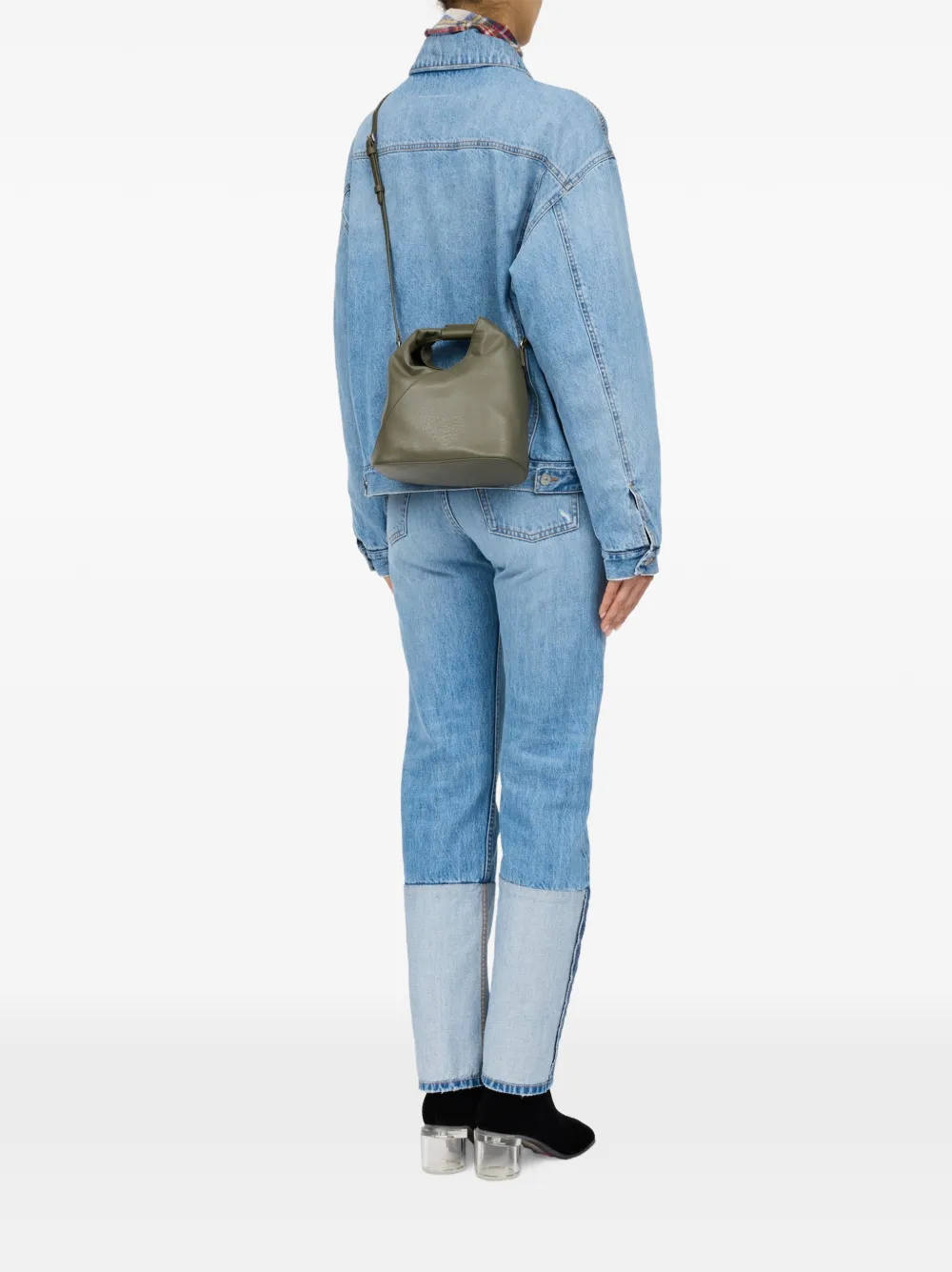 MM6 Maison Margiela Japanese schoudertas met origami-print Groen