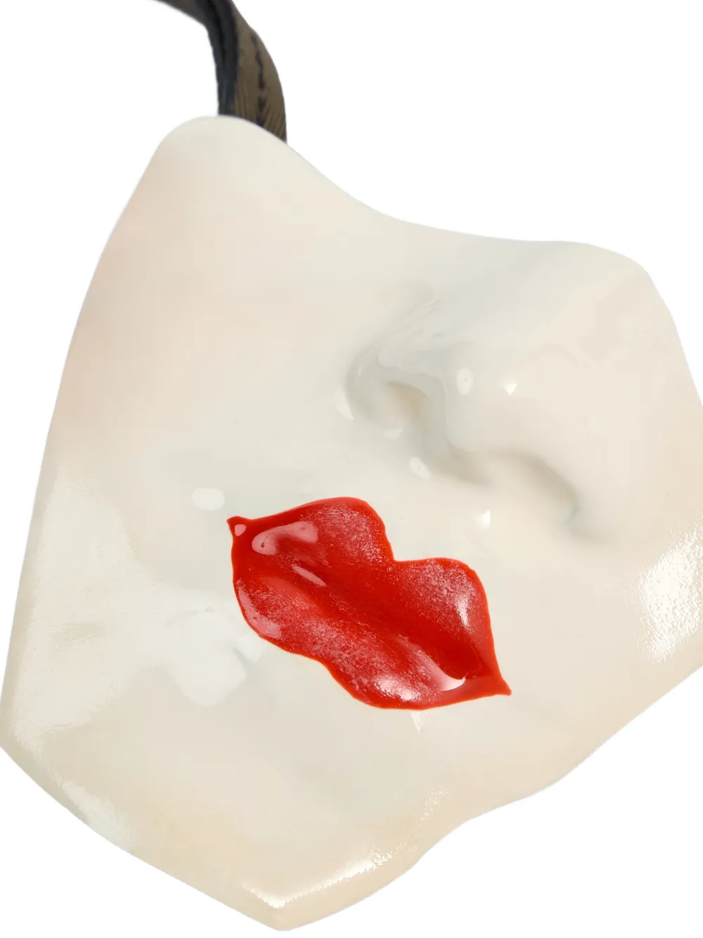 Maison Margiela Broken Doll Face Lips tassenbedel Beige