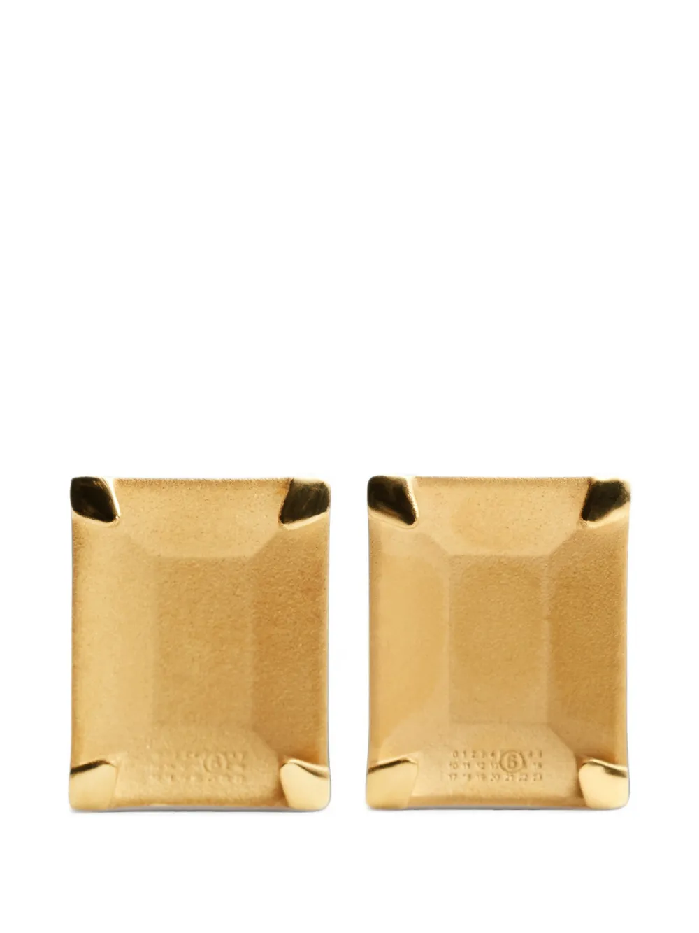 MM6 Maison Margiela prong-setting stud earrings - Oro