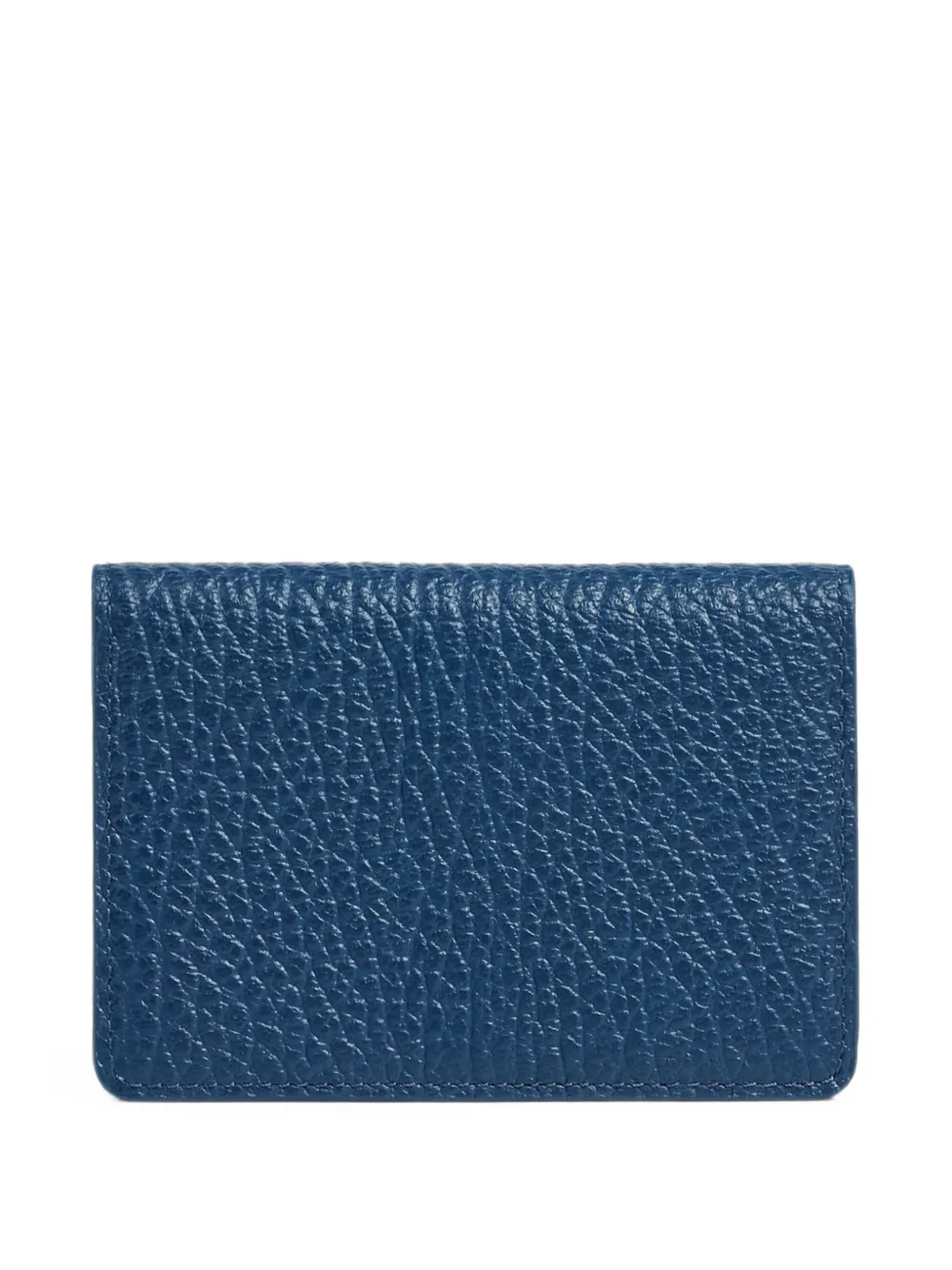 Maison Margiela Four Stitches gegranuleerde leren pasjeshouder Blauw