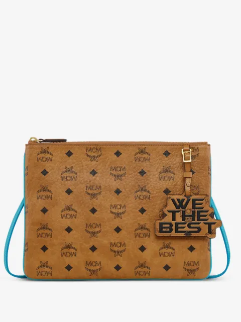 MCM x We The Best medium Visetos logo-print pouch