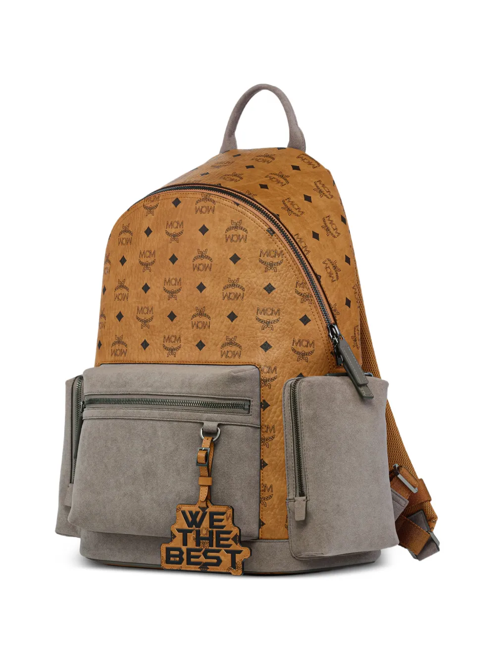 MCM x We The Best Stark medium rugzak met Visetos-print Bruin