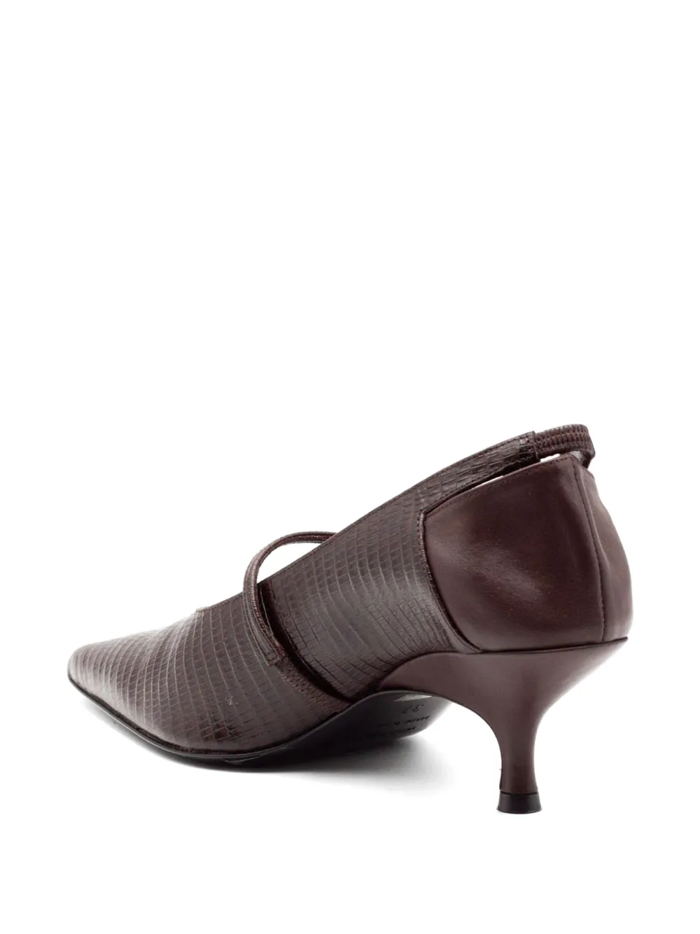 GIABORGHINI Elisa pumps met geweven effect Bruin