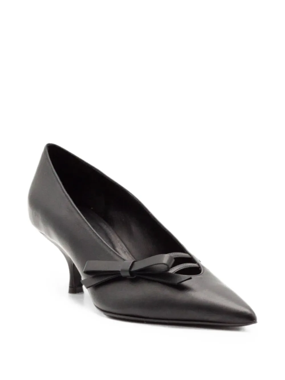 GIABORGHINI Oli bow-detail pumps Zwart