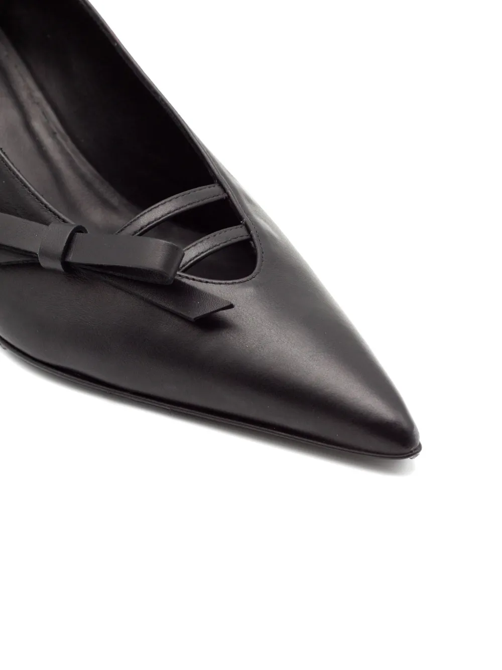 GIABORGHINI Oli bow-detail pumps Zwart