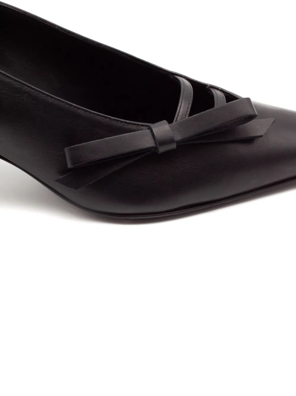 GIABORGHINI Oli bow-detail pumps Zwart