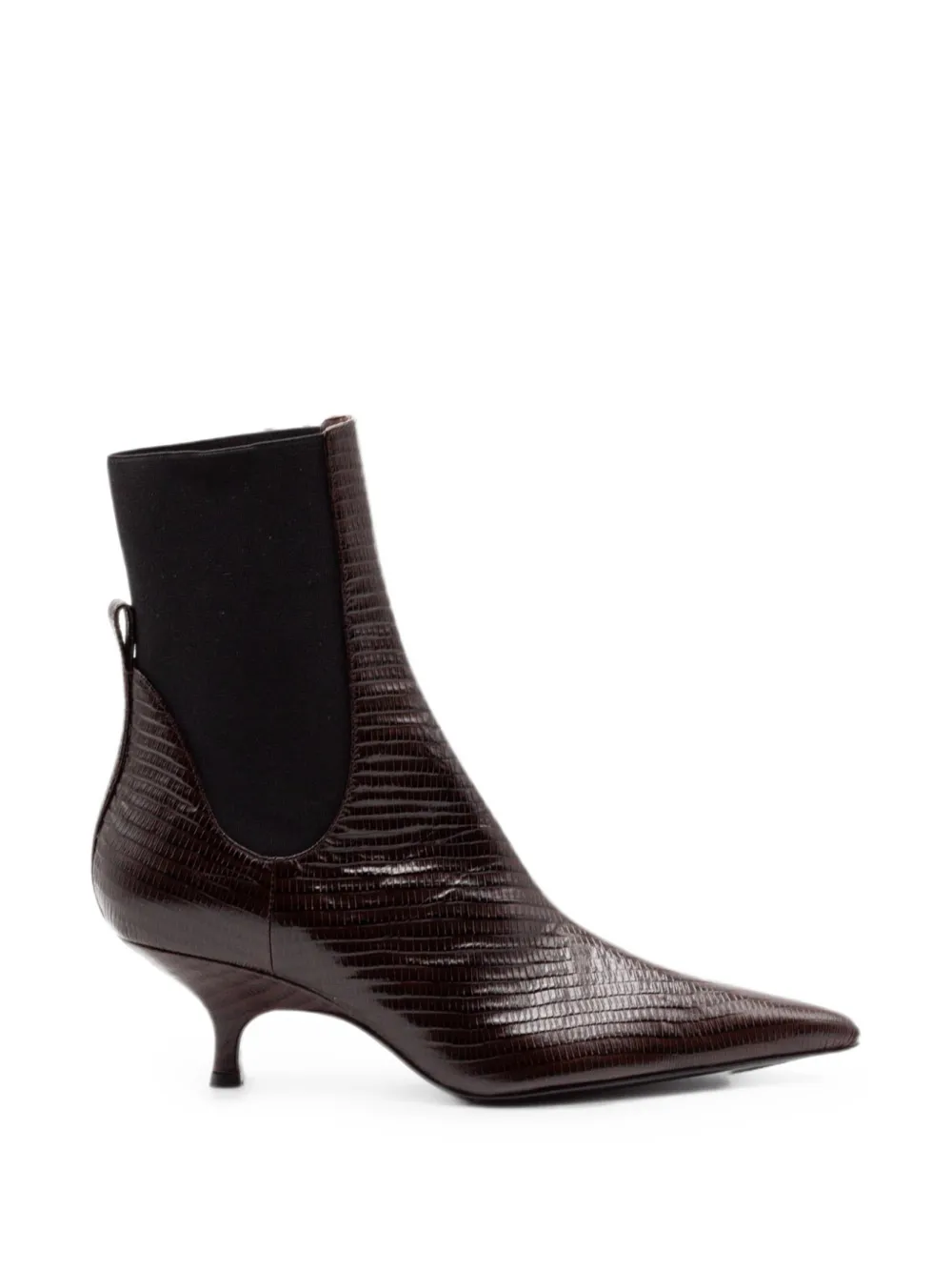 GIABORGHINI Tara reptile-effect Chelsea ankle boots Bruin