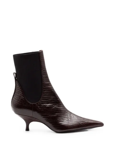 GIABORGHINI Tara reptile-effect Chelsea ankle boots