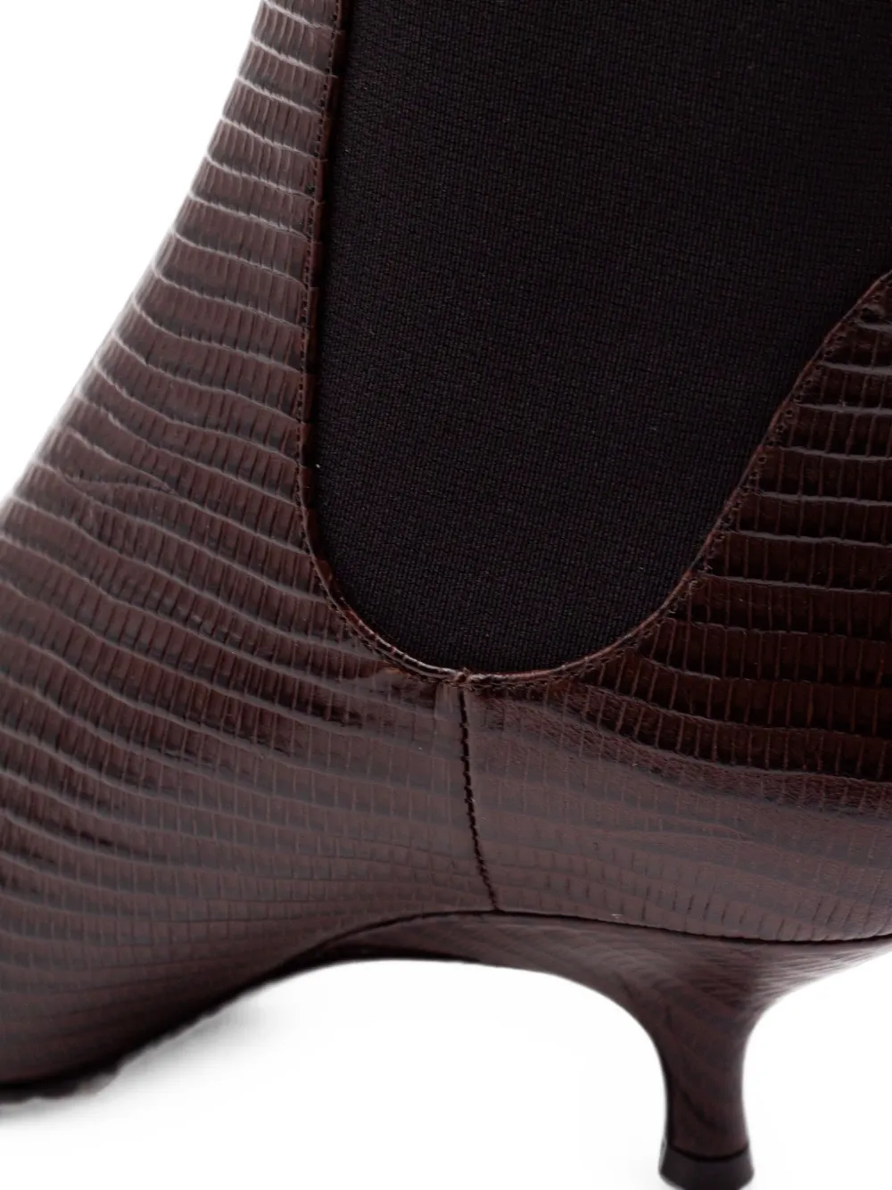 GIABORGHINI Tara reptile-effect Chelsea ankle boots Bruin