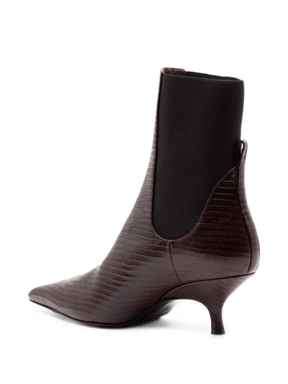 GIABORGHINI Tara reptile-effect Chelsea ankle boots Bruin