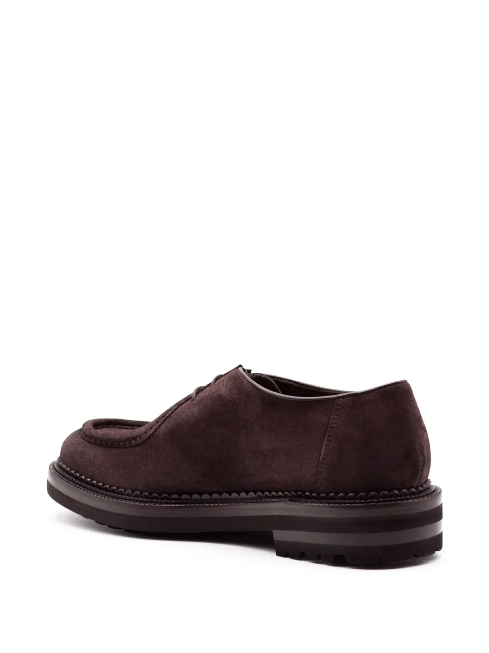 Green George apron-toe suede Derby shoes Bruin