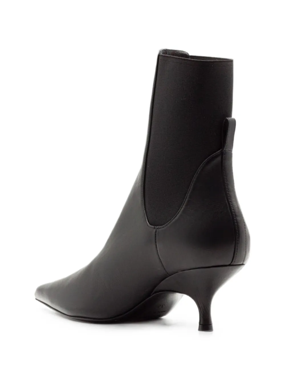 GIABORGHINI Tara elastic-panel Chelsea ankle boots Zwart