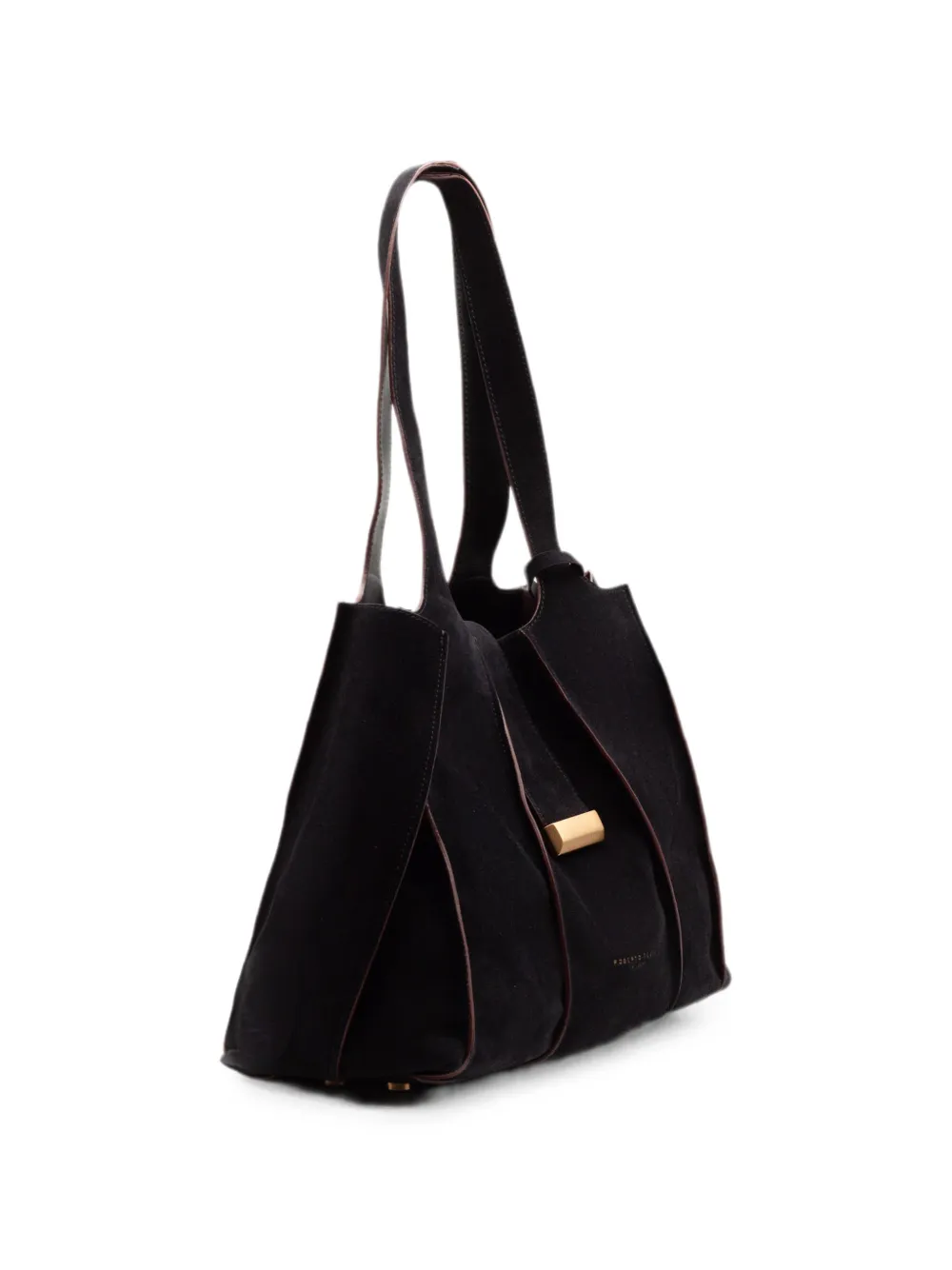 Roberto Festa Grote Eloise suède shopper Zwart