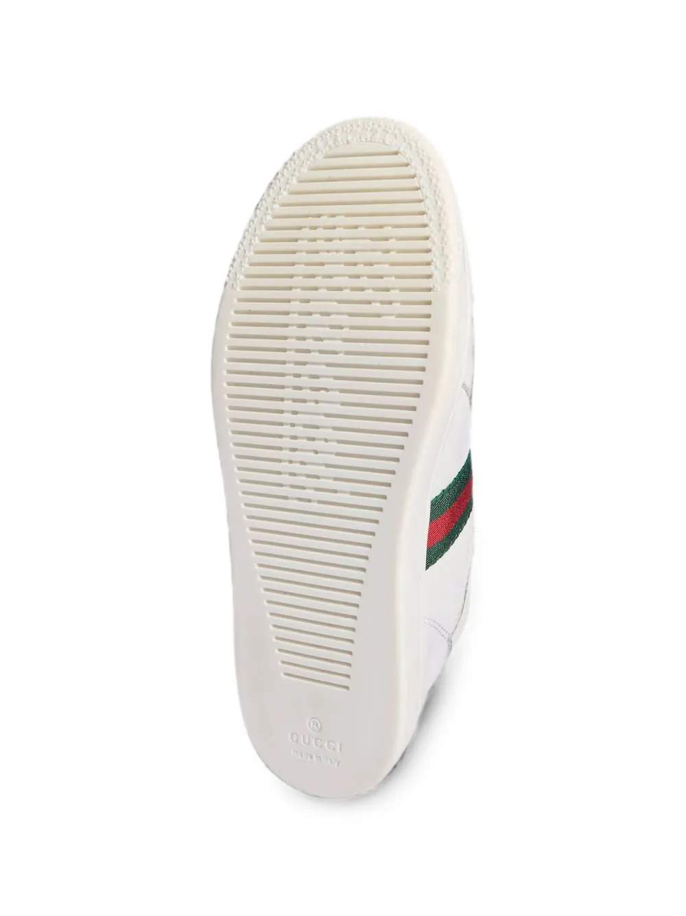 Gucci Kids Web-stripe GG Cross low-top sneakers Wit