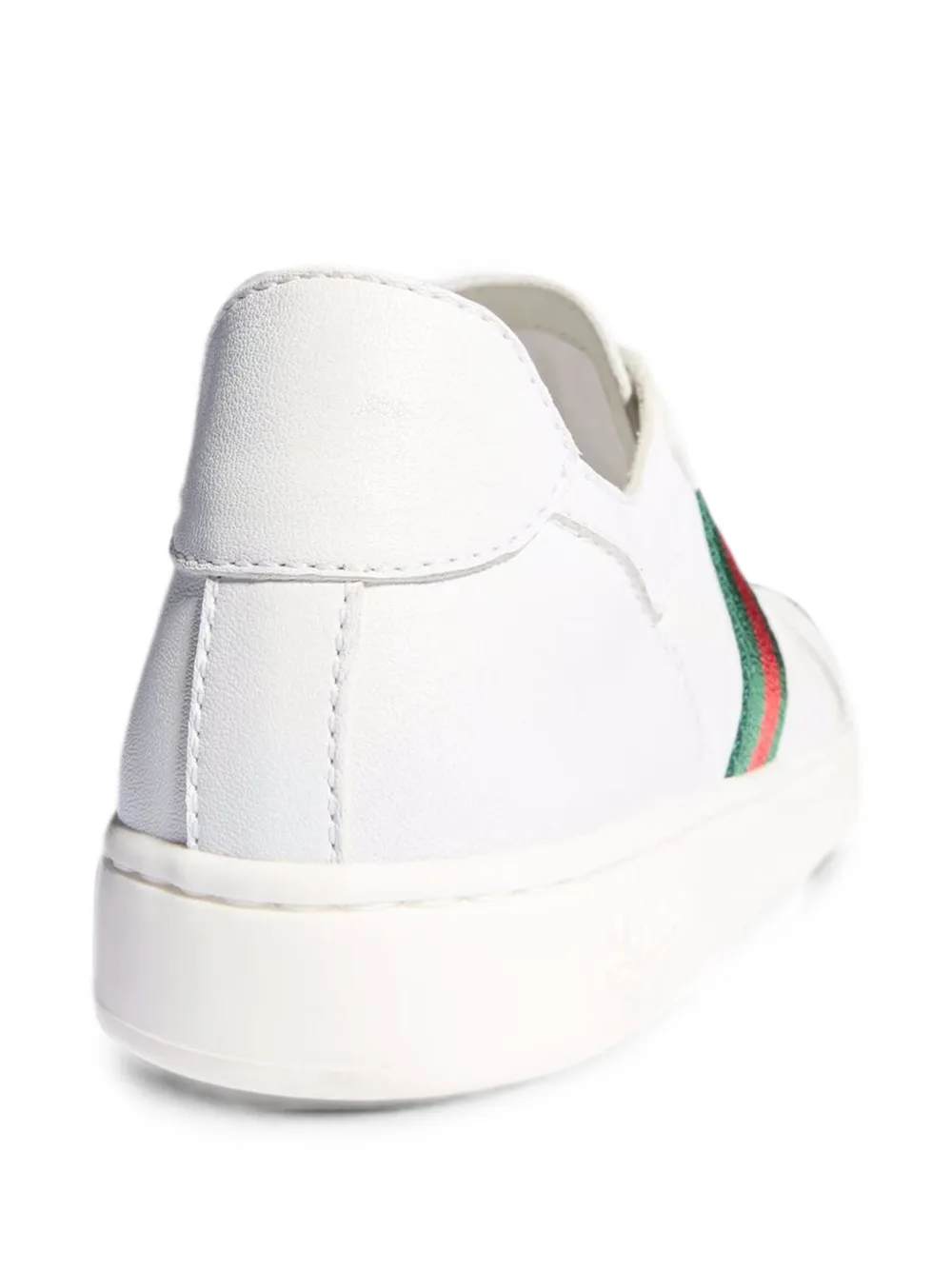 Gucci Kids Web-stripe GG Cross low-top sneakers Wit