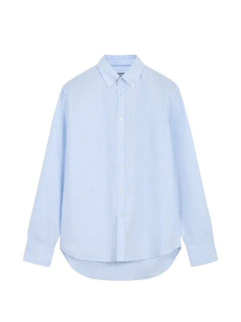 Canali vertical-stripe button-down shirt