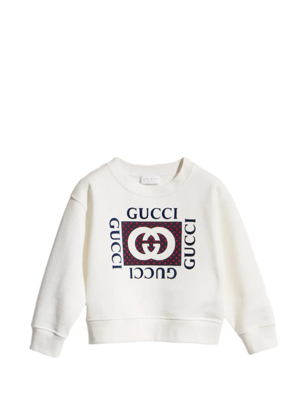 Gucci Kids logo-print sweatshirt - Weiß