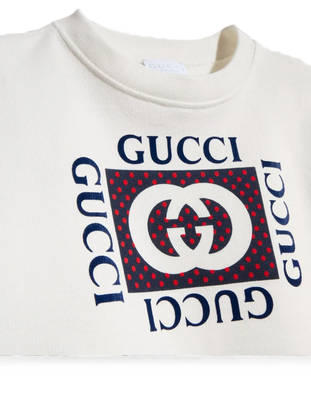 Gucci Kids Sweater met logoprint Wit