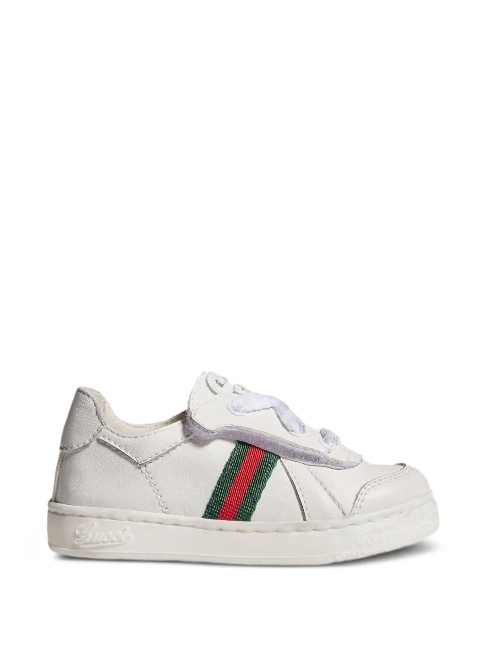 Gucci Kids Web-stripe sneakers Wit