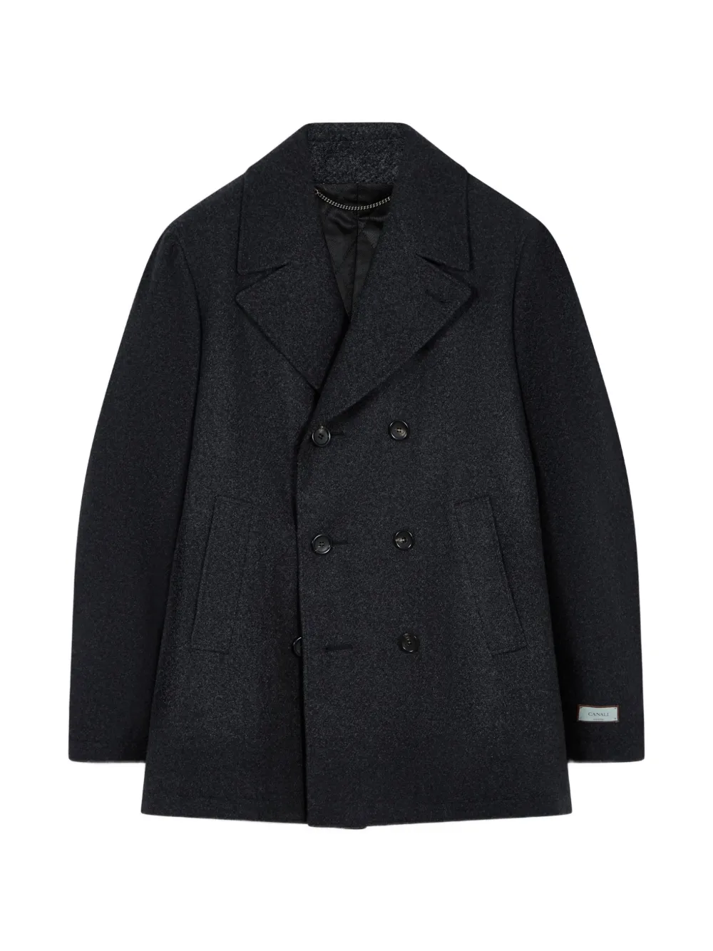 Canali double-breasted coat - Grau
