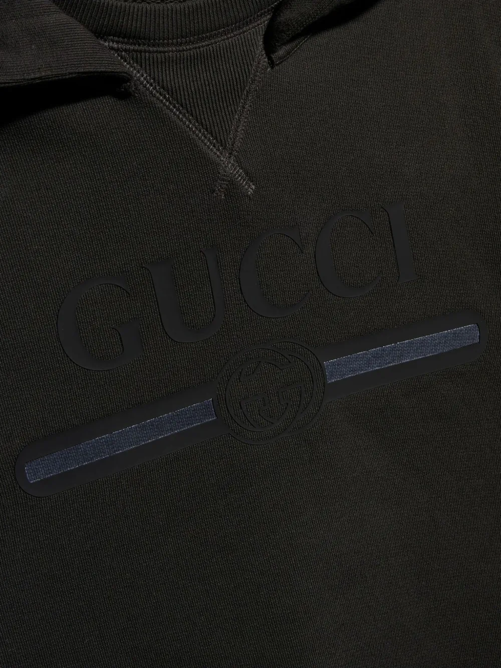Gucci Kids Hoodie met logoprint Zwart