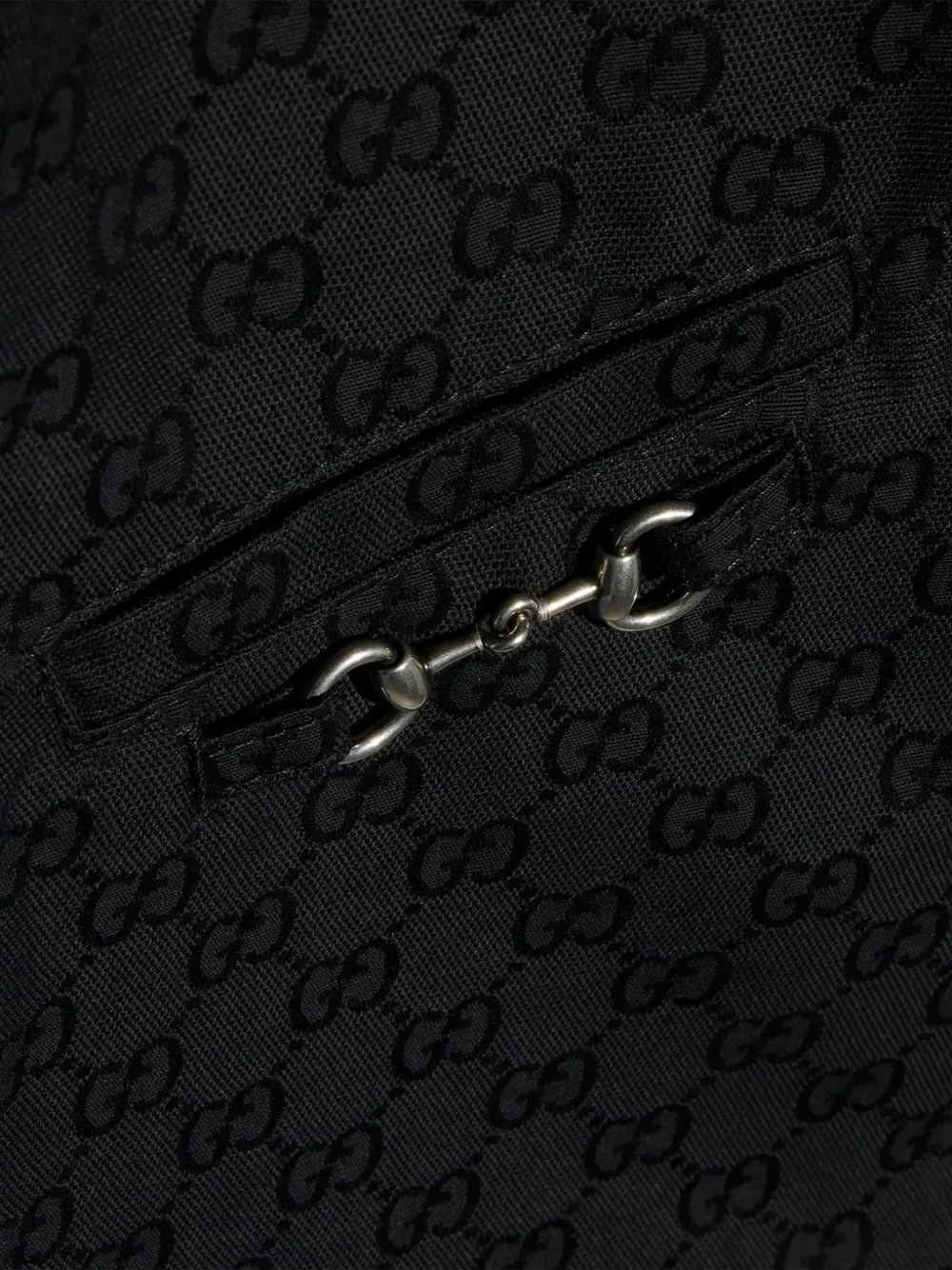 Gucci Kids Jurk met GG-jacquard Zwart