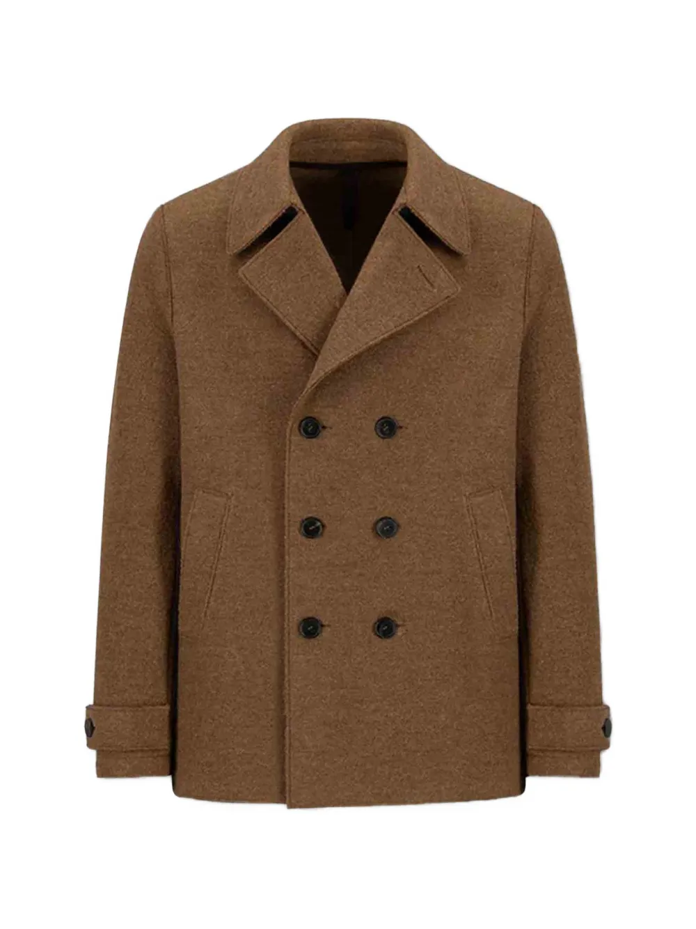 Harris Wharf London double-breasted peacoat - Braun