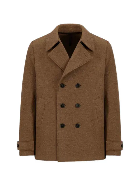 Harris Wharf London double-breasted peacoat