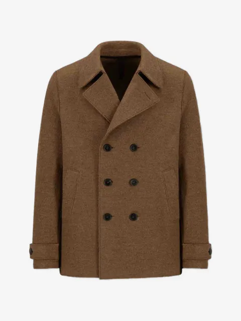Harris Wharf London double-breasted peacoat