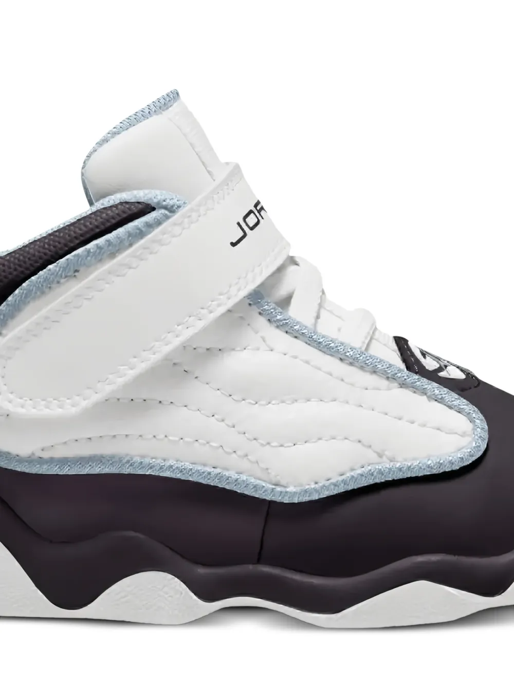 Jordan Kids Pro Strong touch-strap quilted sneakers Wit