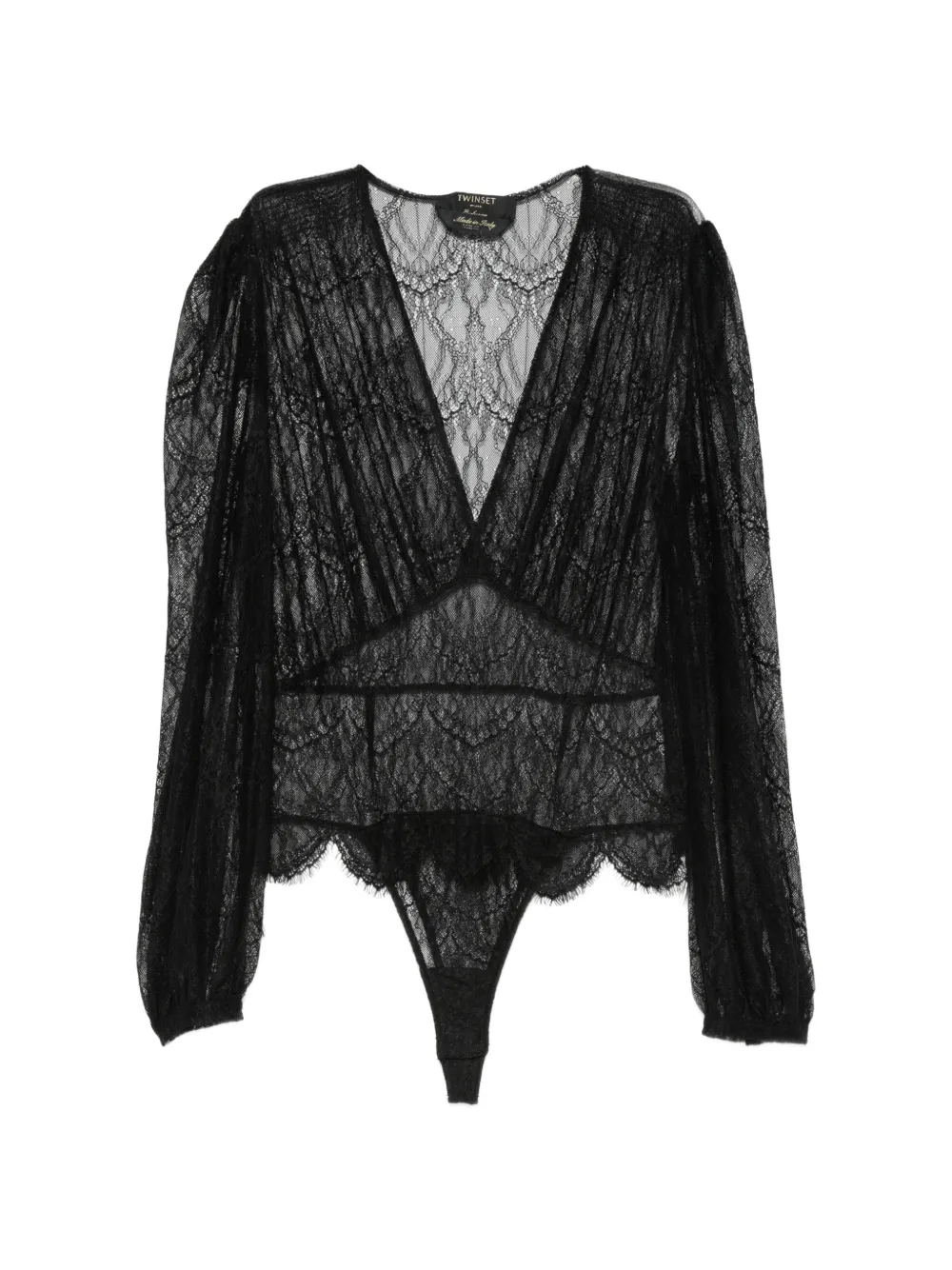 TWINSET Langärmeliger Body - Schwarz